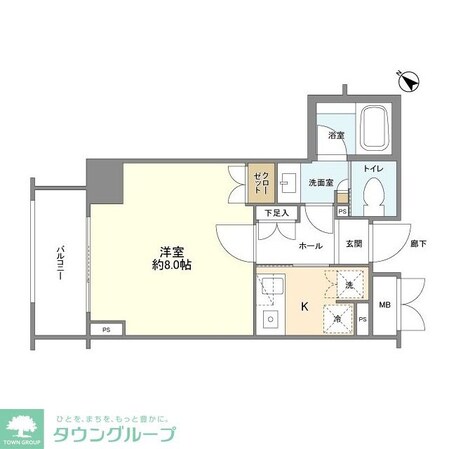 クオリア銀座の物件間取画像